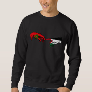 Moletom Bandeira de Marrocos Palestina Mãos Marroquinas P