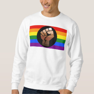 Moletom Bandeira de pessoas queer do SlipperyJoe punho erg