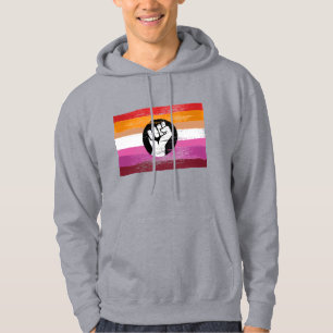 Moletom Bandeira de protesto pintada de lésbica
