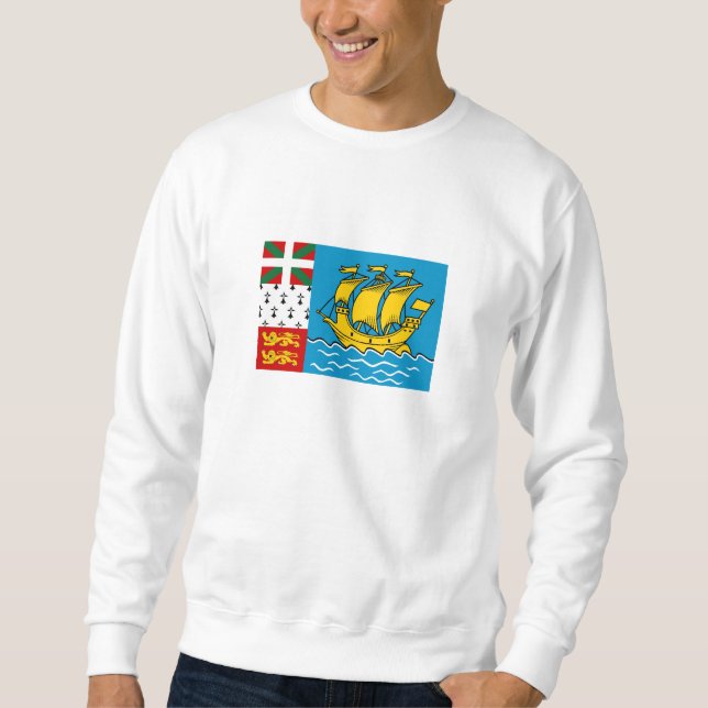 Moletom Bandeira de São Pedro e Miquelão (Frente)
