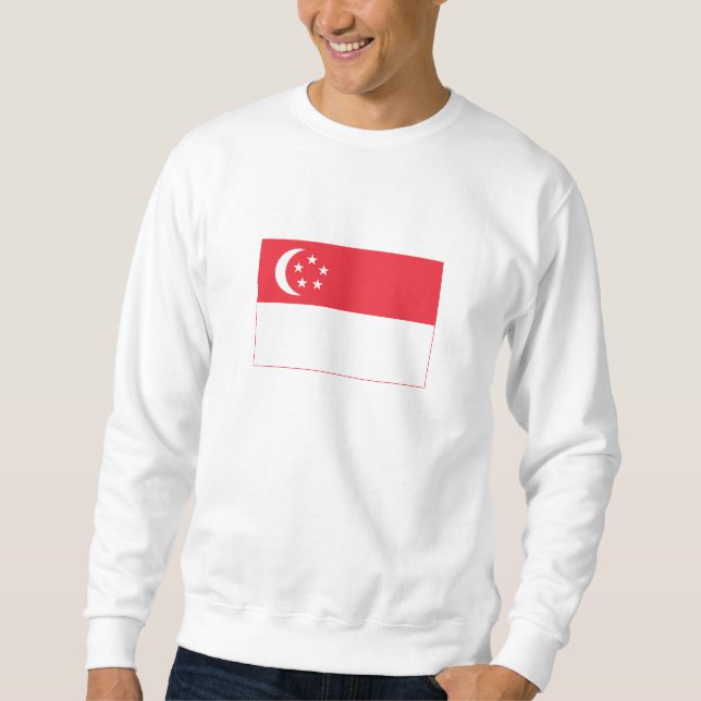 Moletom Bandeira de Singapura (Frente)