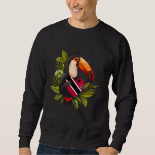 Moletom Bandeira de Trinidad e Tobago Toucan Coração Trini