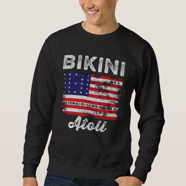 Moletom Bandeira do Atoll Bikini Afetado Sinalizador Bikin (Frente)