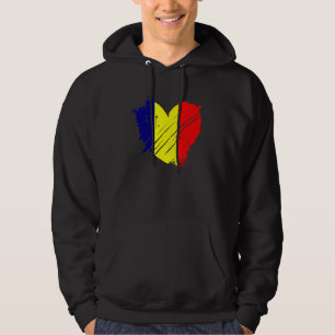 Moletom Bandeira do Chade Eu Amo o Chade Está no Meu DNA P