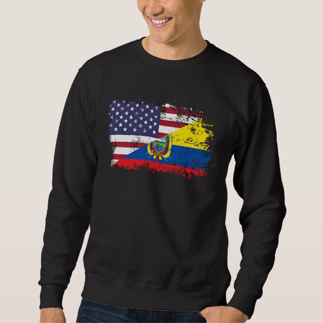 Moletom Bandeira do Equador Americano (Frente)