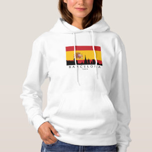 Moletom Bandeira do espanhol da skyline da espanha de