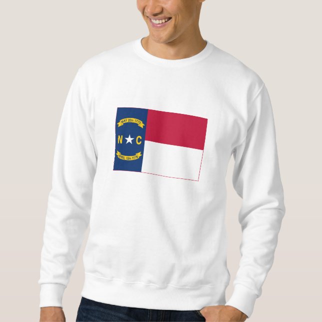 Moletom Bandeira do Estado da Carolina do Norte (Frente)