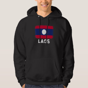 Moletom Bandeira do Laos apoia Pessoas do Laos