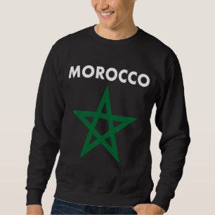 Moletom Bandeira Do Marrocos Para Homens E Mulheres
