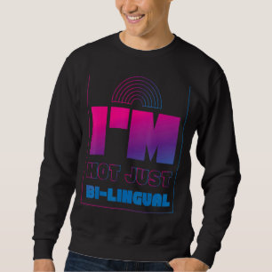 Moletom Bandeira do Orgulho Bi Bissexual Pun Eu não sou ap