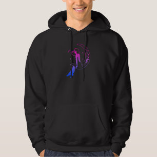 Moletom Bandeira do Orgulho Bi da Garota da Lua Bissexual