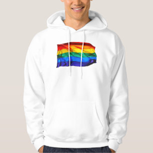 Moletom Bandeira do orgulho gay SlipperyJoe's ondulando ve