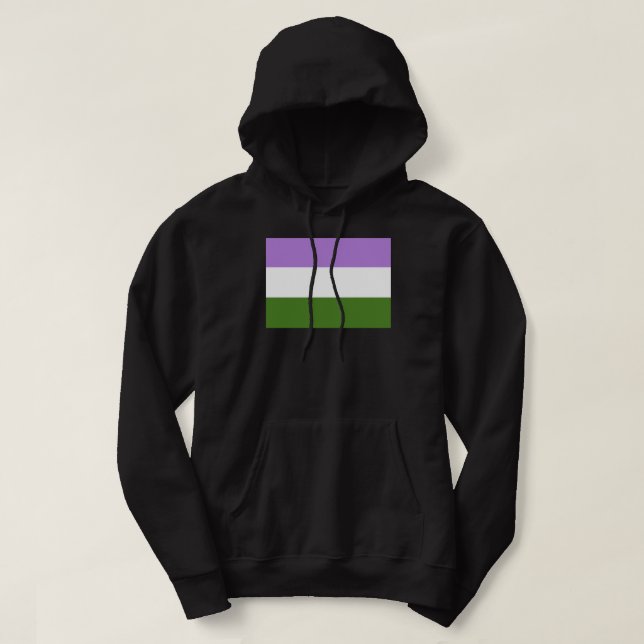 Moletom Bandeira do Orgulho Genderqueer (Frente do Design)