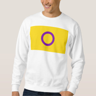 Moletom Bandeira do orgulho intersexo SlipperyJoe's fundo 