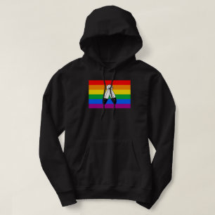 Moletom Bandeira do Orgulho LGBTQ+ com Duas Espíritos