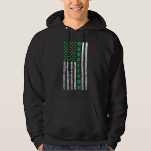 Moletom bandeira do trevo americano irlandês santo Paddys
