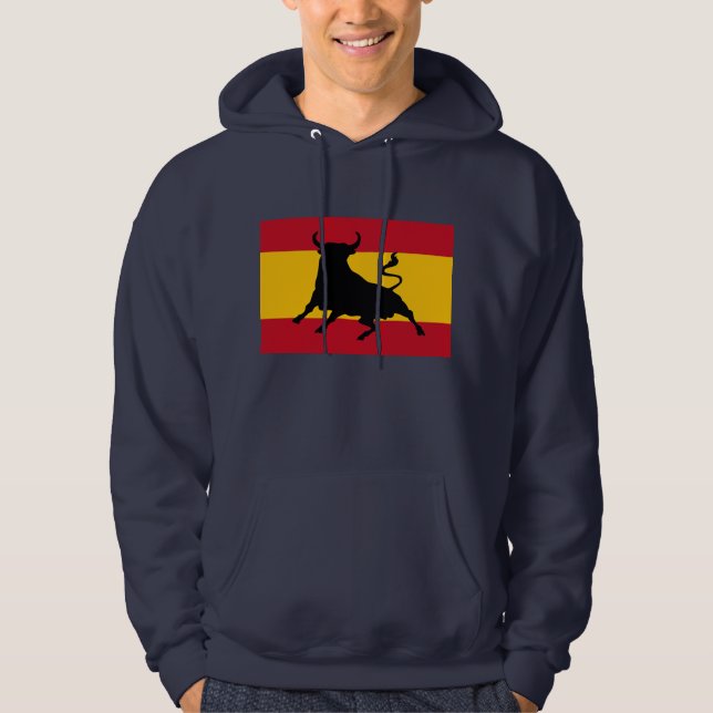 Moletom Bandeira espanhola com touro (Frente)