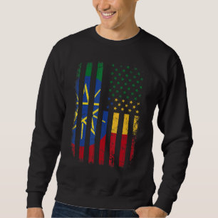 Moletom Bandeira Etíope-americana Raízes Etíopes A