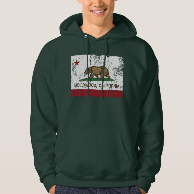 Moletom Bandeira Hollywood da república de Califórnia (Frente)