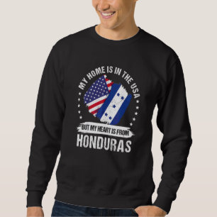 Moletom Bandeira Hondurenha Patriota Americana Raízes Hond