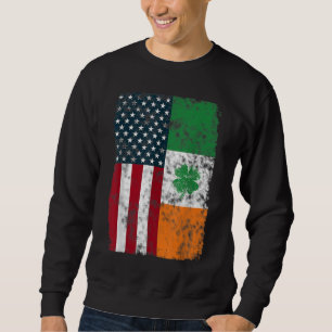 Moletom Bandeira irlandesa Americana Dual Citizen Patrioti