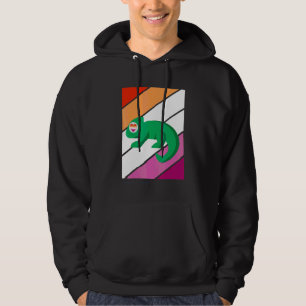 Moletom Bandeira Lésbica Orgulho Camaleão Aliado Orgulhoso