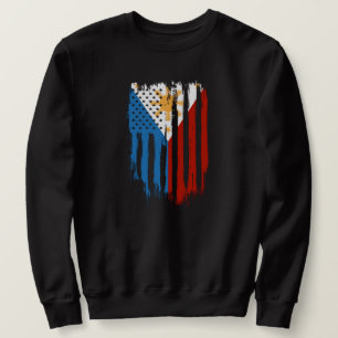 Moletom Bandeira Metade Americana das Filipinas