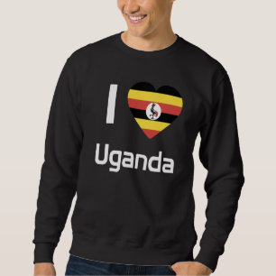 Moletom Bandeira Nacional do Uganda: souvenir para homens