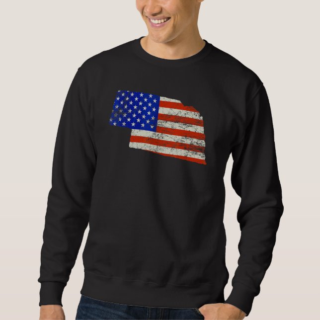 Moletom Bandeira Nebraska Casa EUA (Frente)