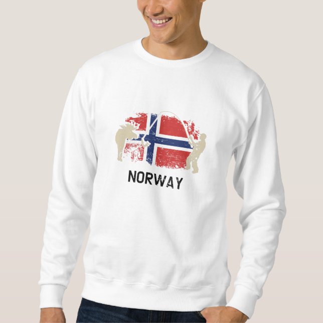 Moletom Bandeira norueguesa, Noruega (Frente)