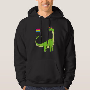 Moletom Bandeira Pansexual Brachiosaurus Orgulho Pan Dinos