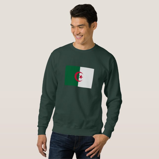 Moletom Bandeira Patriótica Argelina (Frente Completa)