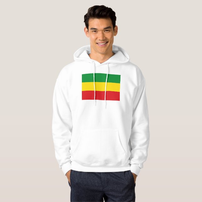 Moletom Bandeira Rastafári Rasta Etíope (Frente Completa)