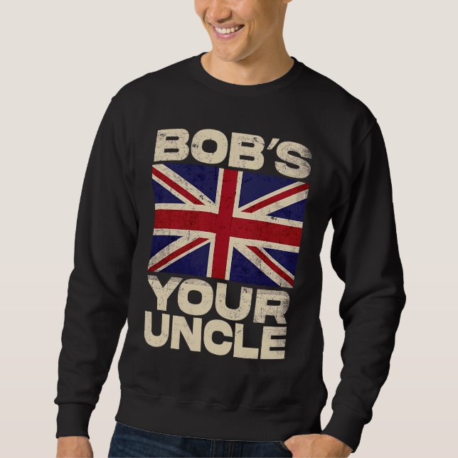 Moletom Bandeira Union Jack Britânica  Bob's your Uncle (Frente)