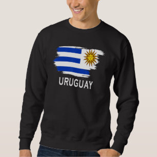 Moletom Bandeira Uruguaia do País Uruguai para Homens Mulh