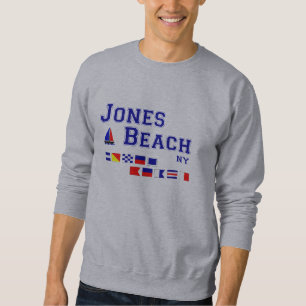 Moletom Bandeiras de sinal da praia NY de Jones