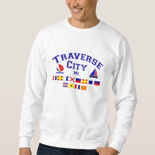 Moletom Bandeiras de sinal transversais do MI da cidade (Frente)