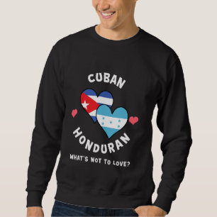 Moletom Bandeiras do Coração Cubano Hondurenho O Que Não A