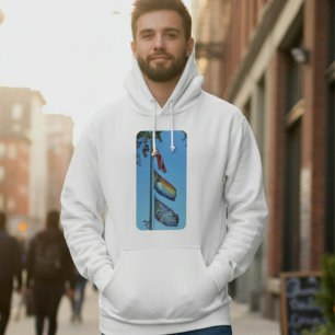 Moletom Bandeiras do Orgulho EUA Rainbow Peace Bear Irmand