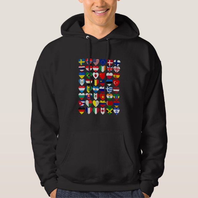 Moletom Bandeiras dos Países do Mundo Internacional  (Frente)