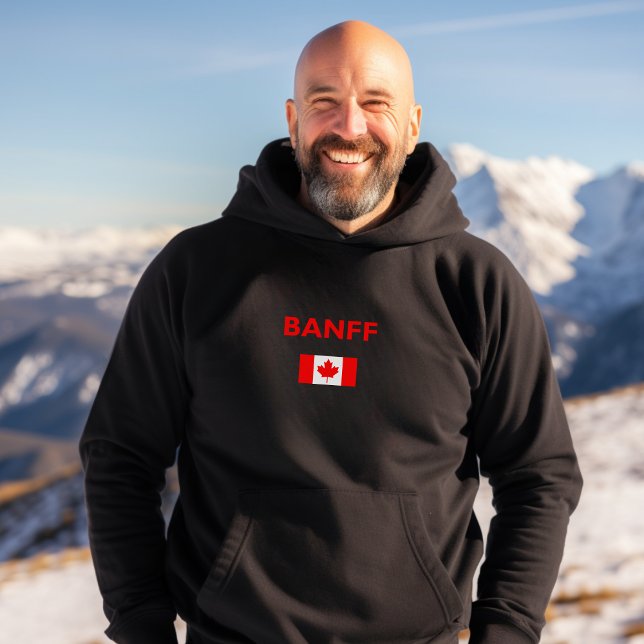 Moletom Banff Canada Flag Dark Color (Criador carregado)