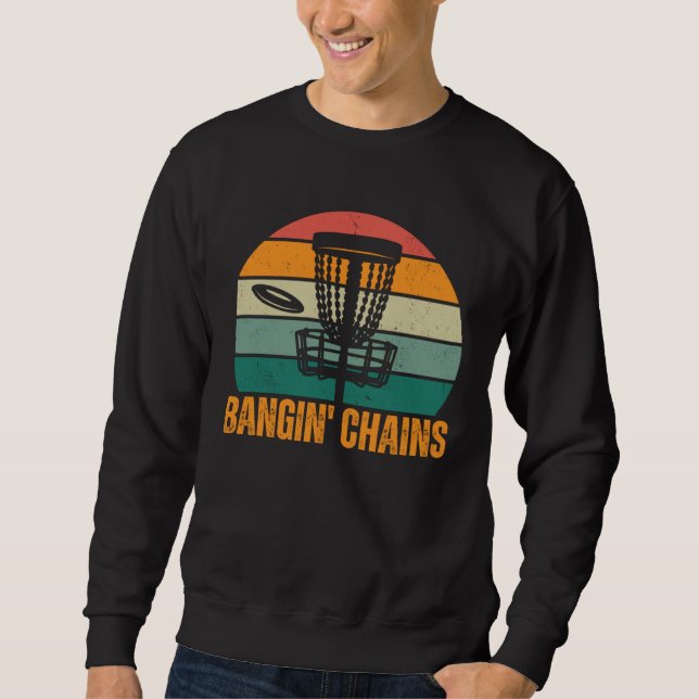 Moletom Bangin Chains Basket Frisbee Throwing Disc Golf (Frente)
