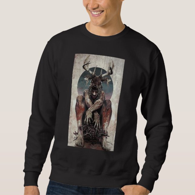 Moletom Baphomet Satanist Goat Satanic Dark Mau 666 (Frente)