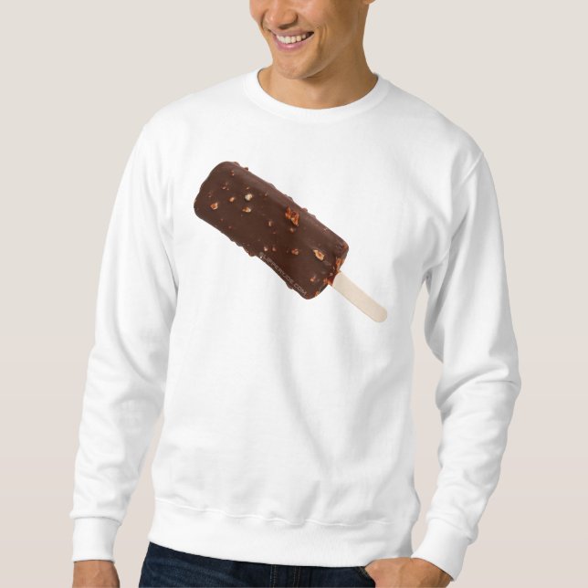 Moletom Bar de SlipperyJoe, Sorvete de chocolate delicioso (Frente)