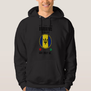 Moletom Barbados Está Chamando E Eu Devo Ir   Bandeira Bar