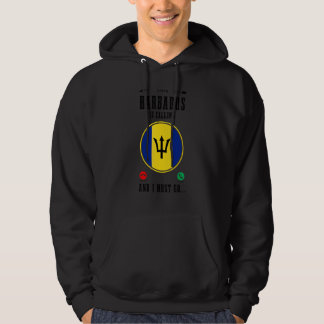 Moletom Barbados Está Chamando E Eu Devo Ir Bandeira Bar