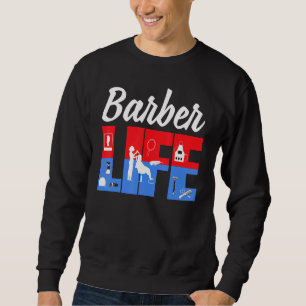 Moletom Barber Barbers Cita Hairstylist Life Pole Studs