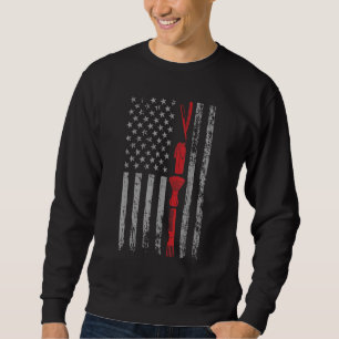 Moletom Barber EUA Flag Vintage Hairdresser Bar Barbershop