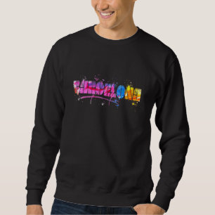 Moletom Barcelona Cityscape Souvenir Barcelona Skyline