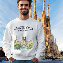 Moletom Barcelona Landscape – Iconic Cathedral & City 